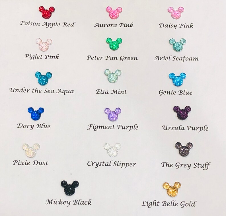 6 Mickey Mouse FREE SHIP Crystal Rhinestone Bling Hair Swirls for Disney Wedding