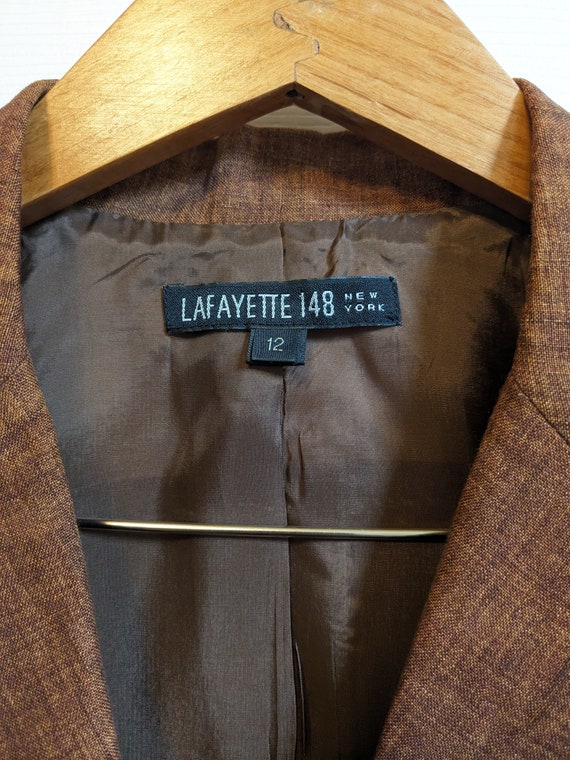 Lafayette 148 Designer Linen Pant Set - Jacket an… - image 5