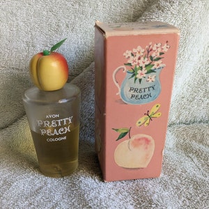 Avon Pretty Peach Cologne With Box