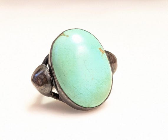 Handmade Turquoise Ring, Vintage, Native American Jewelry, Sterling and Turquoise, Southwest