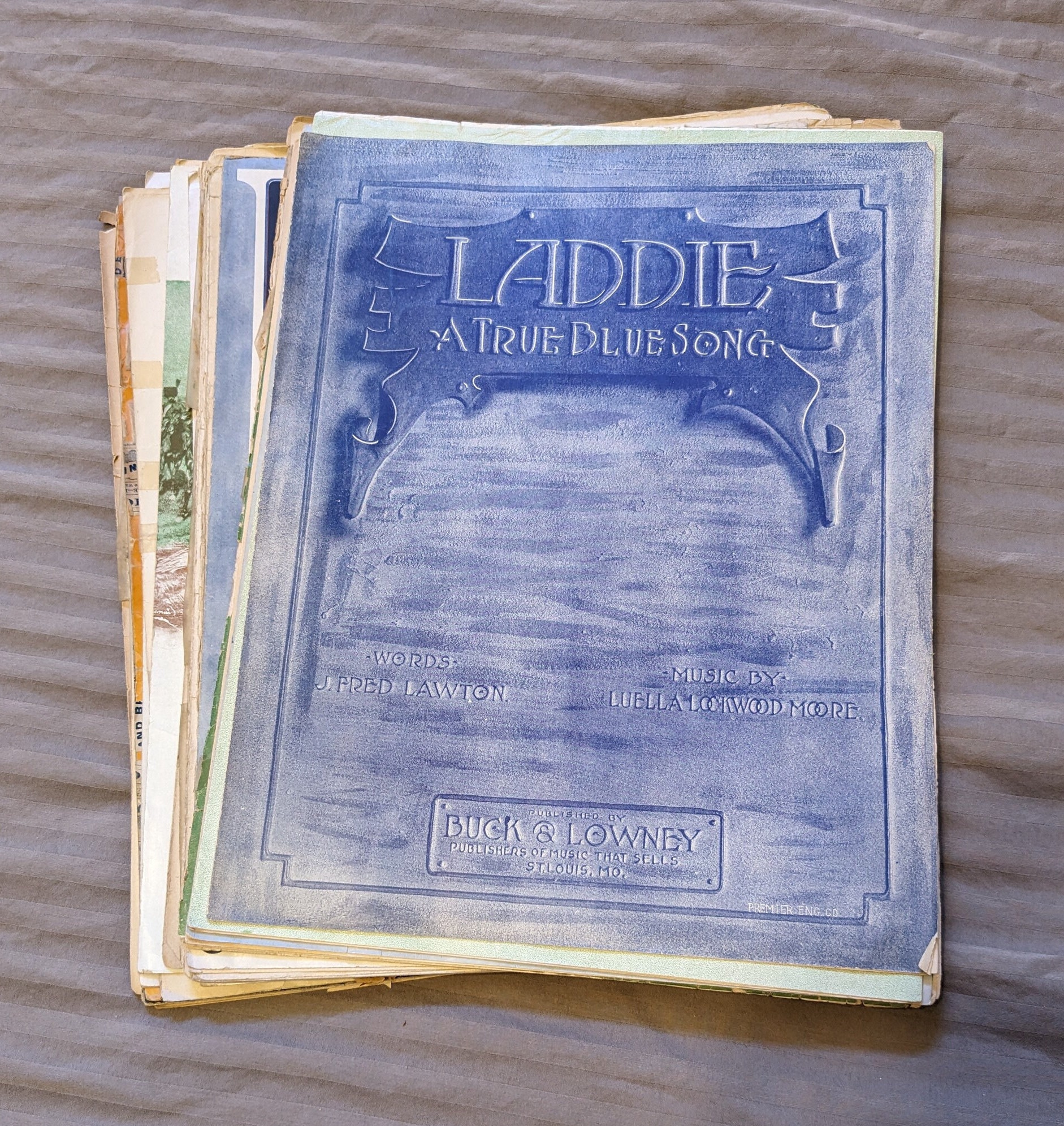 Vintage Sheet Music 1900s Piano Pack