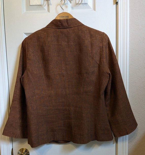 Lafayette 148 Designer Linen Pant Set - Jacket an… - image 4