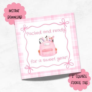 Charming Back to School treat and cookie tags and toppers!