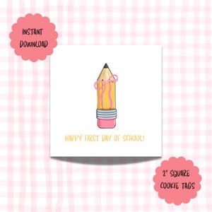 Charming Back to School treat and cookie tags and toppers!
