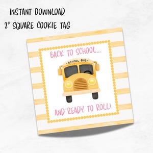 Charming Back to School treat and cookie tags and toppers!