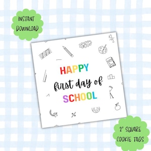 Charming Back to School treat and cookie tags and toppers!