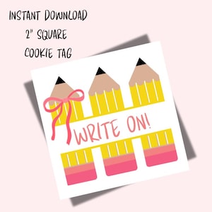 Charming Back to School treat and cookie tags and toppers!