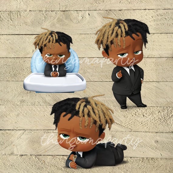 Download African American Boss Baby Boy with Dreads Babies of Color | Etsy