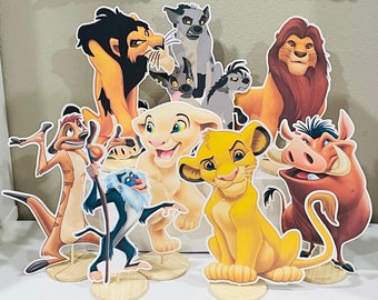 Lion Safari Centerpiece (1 character)  | 1 foot | birthday party decor