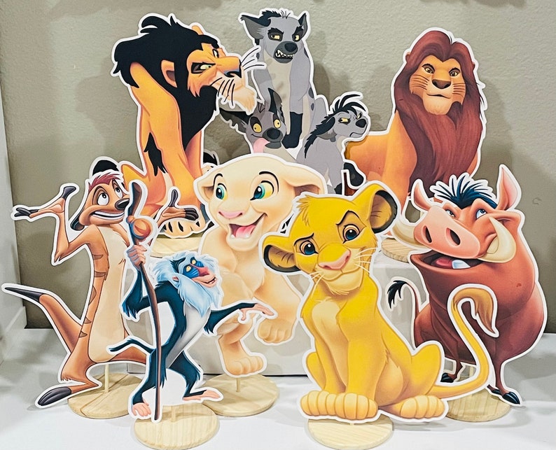 Lion Safari Centerpiece 1 character 1 foot birthday party decor image 1