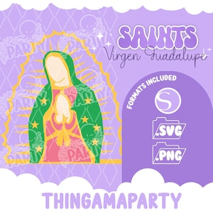 Nuestra Señora de Guadalupe, Nuestra Señora de Guadalupe SVG / Formato de Estudio En Capas
