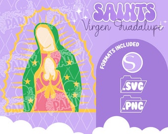 Nuestra Senora de Guadalupe, Our Lady of Guadalupe  SVG / Studio Format Layered