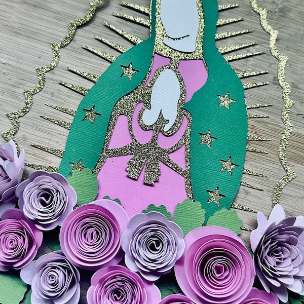 VIRGEN DE GUADALUPE Troquel / Die - Wooden Die for the Big Shot Plus