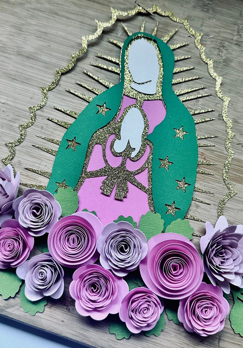 VIRGEN DE GUADALUPE Troquel / Die Wooden Die for the Big Shot Plus image 1