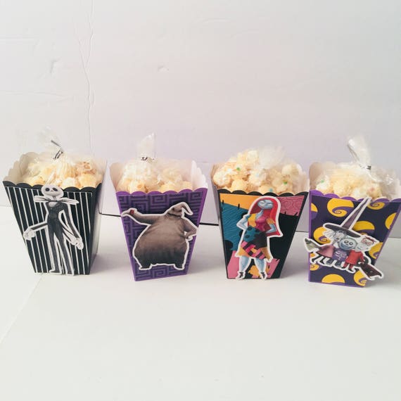 Nightmare bEFORE CHRISTMAS HALLOWEEN Christmas Popcorn Boxes, Treat