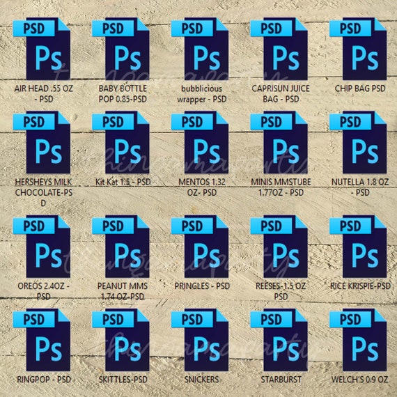 21 Custom Wrapper Templates - Bundle #1 - PSD File - MUST HAVE Photoshop! Il_570xn