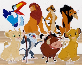 Lion Safari Centerpiece (1 character)  | 1 foot | birthday party decor