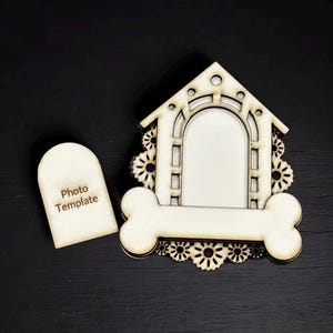 Perro Pérdida de mascotas Imán hecho a mano Día de Muertos Mini Altar Nicho - Santuario único del Día de los Muertos Madera Pinta tu propio