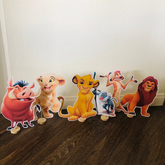 Lion Safari Centerpiece (1 character) | 1 foot | birthday party decor Il_570xn