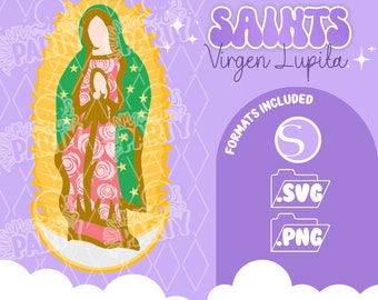 Nuestra Senora de Guadalupe, Our Lady of Guadalupe  SVG / Studio Format Layered