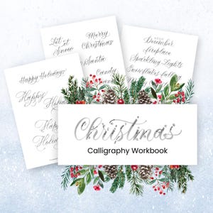 Weihnachtskalligraphie-Arbeitsbuch