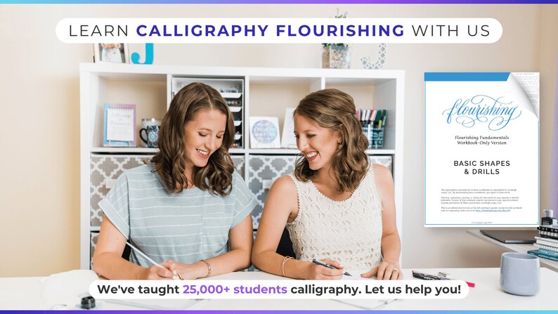 The Calligraphy Flourishing Fundamentals Workbook PDF Calligraphy Flourishes Worksheets image 6