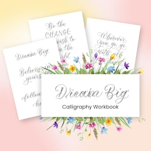 Dream Big Kalligraphie-Arbeitsbuch