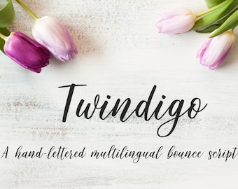 Twindigo Script Font (Personal Use/Standard License)