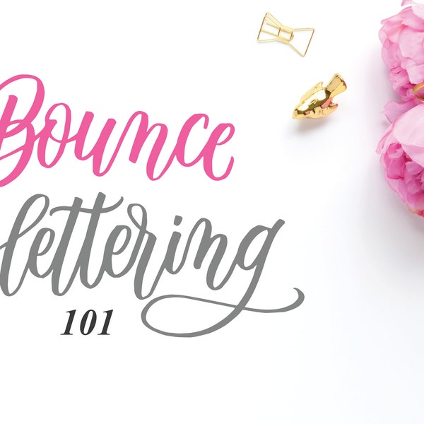 Bounce Lettering 101 (Arbeitsblätter)