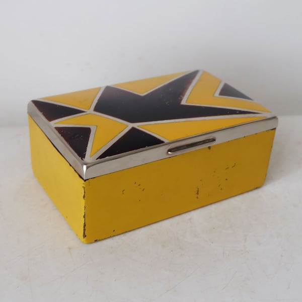 Art Deco Bauhaus 1930's metal box