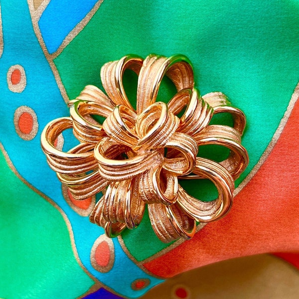 Groovy Baby! Early 1960’s Marcel Boucher signed and numbered Bow Brooch - excellent condition.