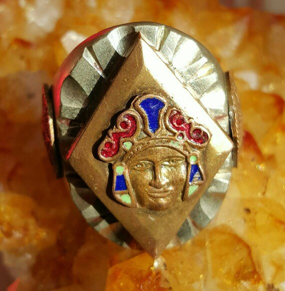 1940's AZTEC Mexican Biker Ring