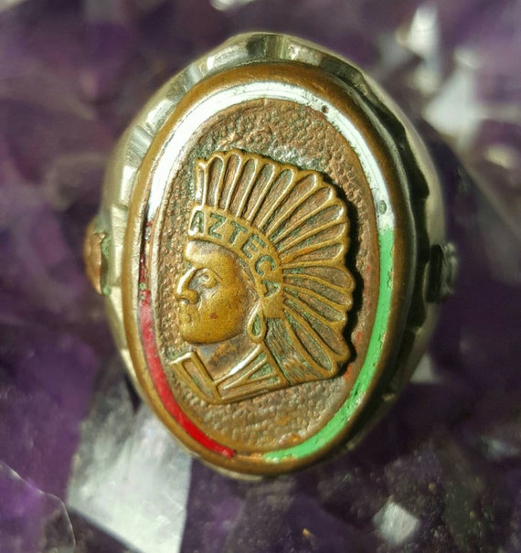 1940's Mexica AZTECA Mexican Biker Ring