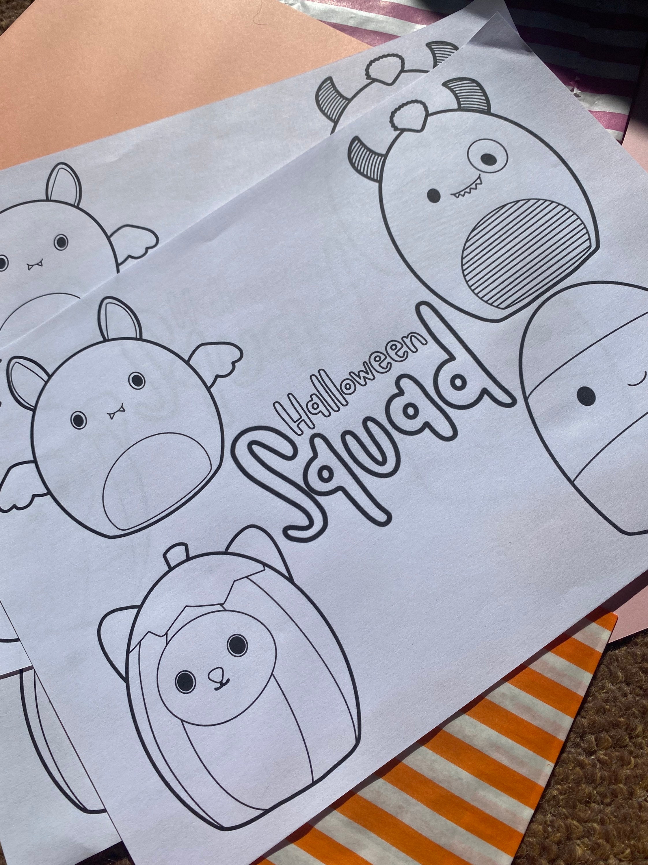 Squishmallow Halloween Colouring Page / Halloween Squishmallow - Etsy