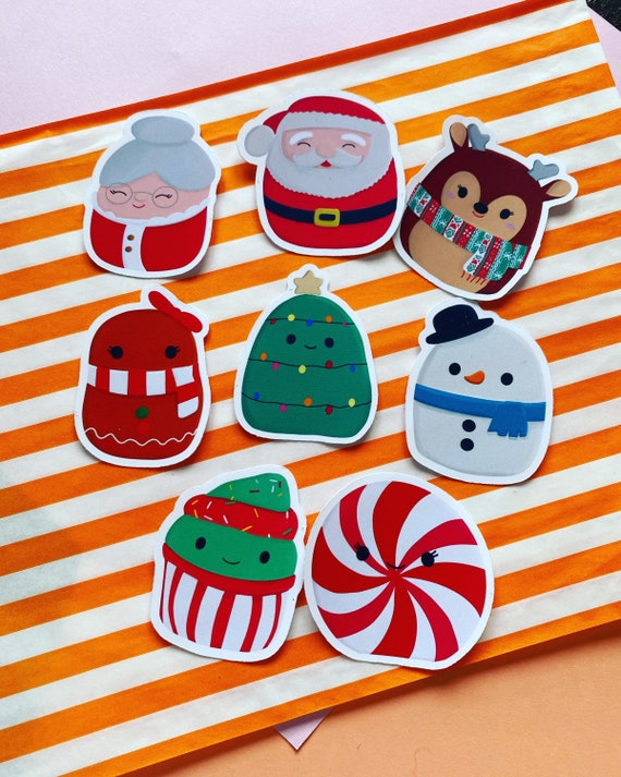 Buy Christmas Squishmallow Sticker Collection Online in India - Etsy