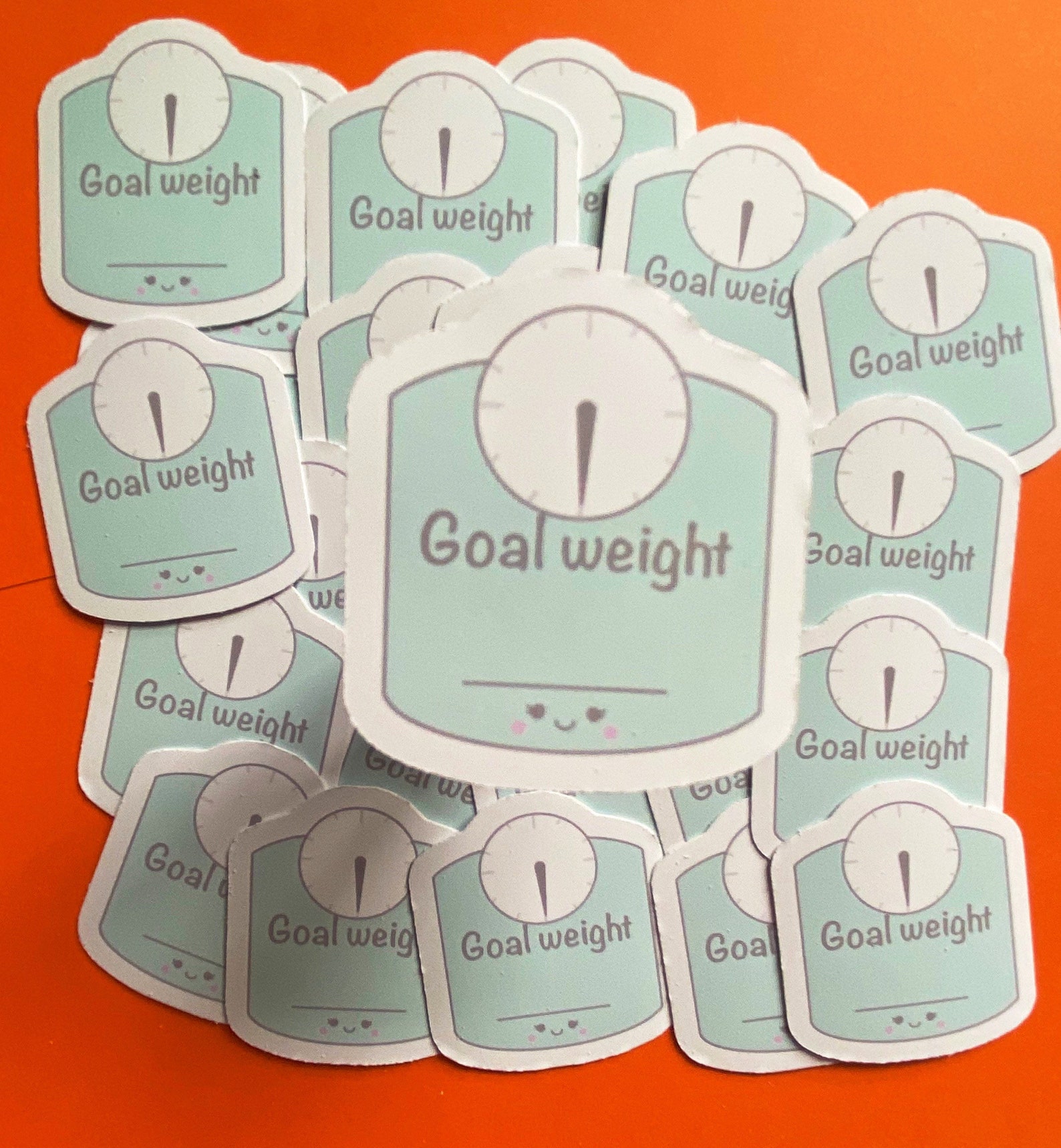 Goal Weight Vinyl Sticker / Goal Weight Planner Sticker / Etsy