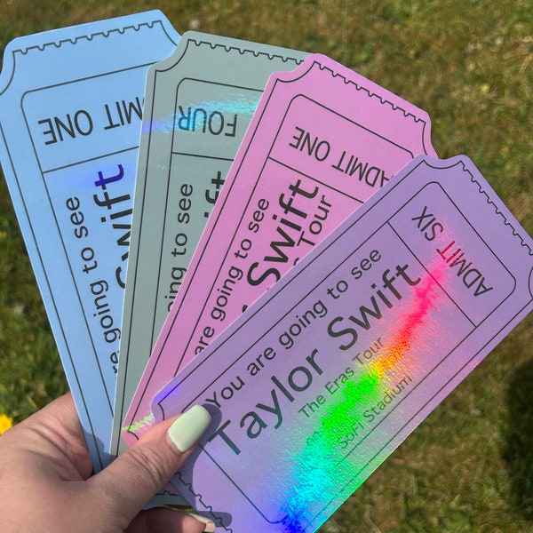 Holographic Concert Ticket / Personalised Concert Ticket / Concert Ticket Gift / Concert Ticker Voucher