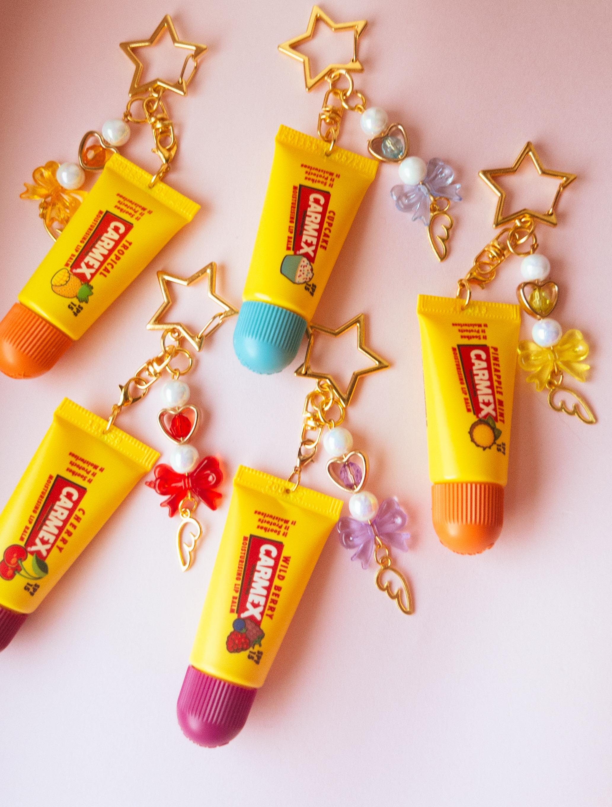 Lip Gloss Carmex Bag Charm Keychain - Etsy