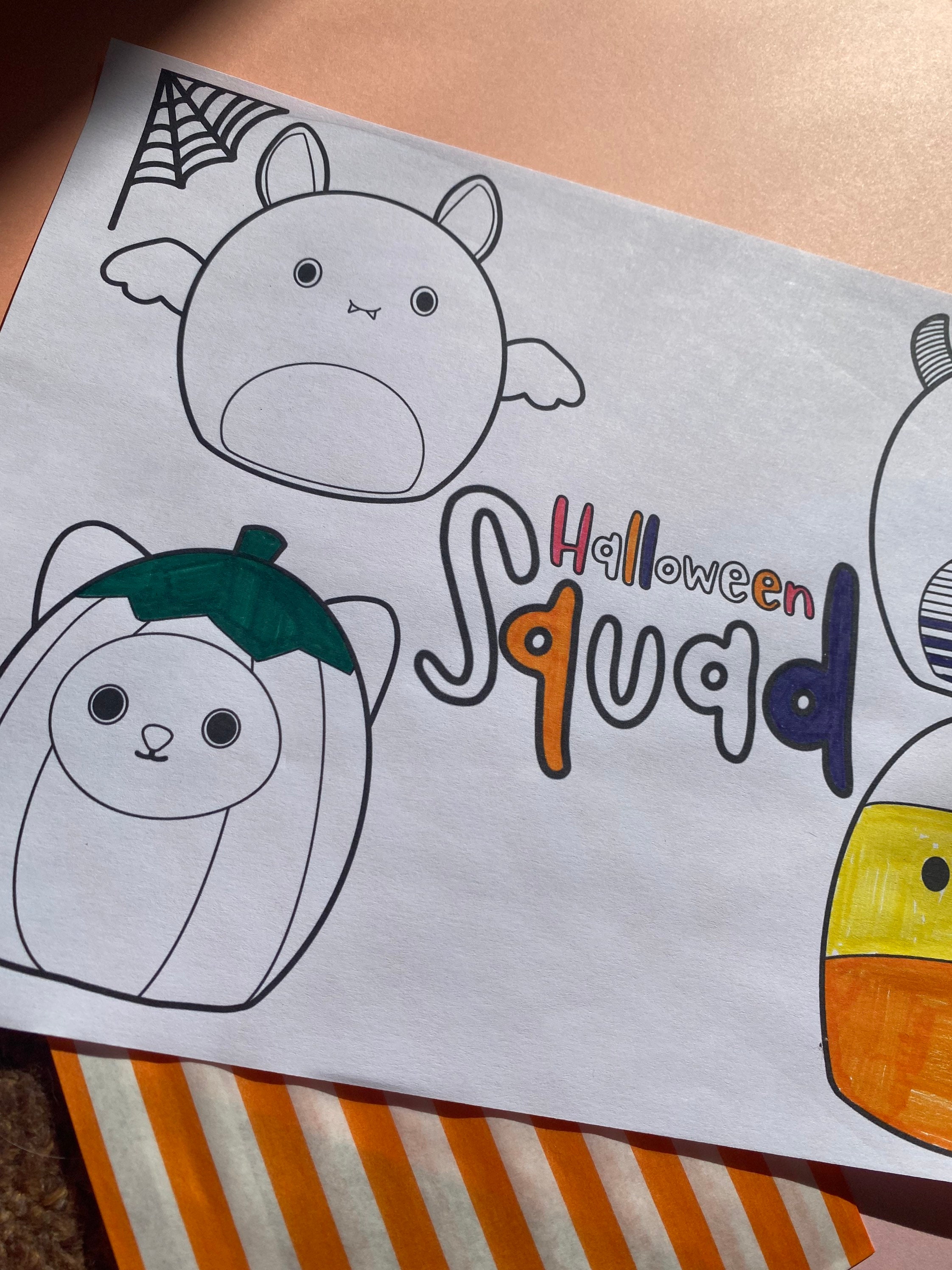 Squishmallow Halloween Colouring Page / Halloween Squishmallow - Etsy UK