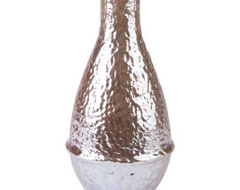 Pearl Yellow Ceramic Textured Vase