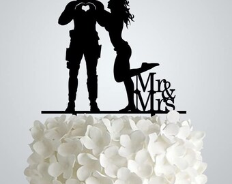 AWAC40S - Acrylic Wedding Cake Topper Inspired by Deadpool