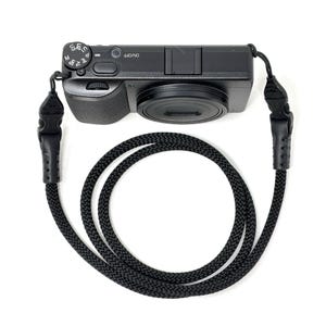 Handmade Braided Rope Camera Strap with OPTech Mini QD Loops, Ricoh GR Sony RX100