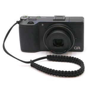 CORDY Classic Lite Black Paracord Camera Wrist Strap