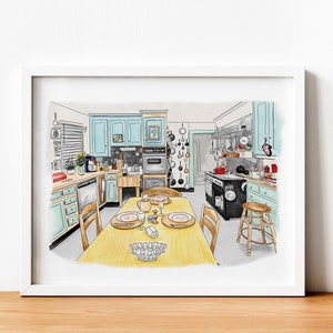 Julia Child Kitchen - Art Print