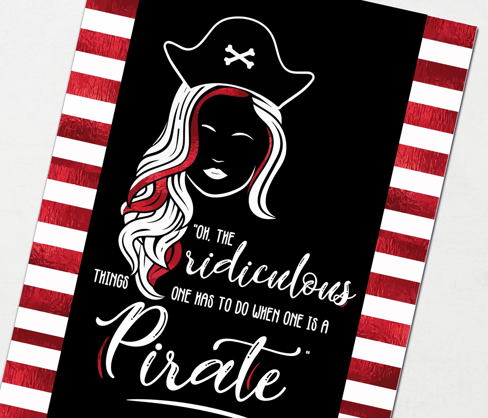 Alosa Daughter of the Pirate King Quote 5x7 Linen paper Etsy