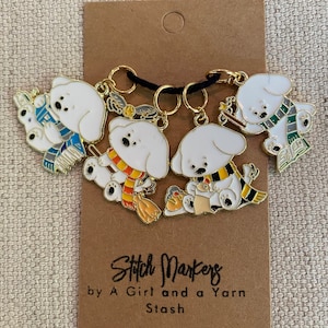 Wizarding School Stitch Markers / Progress Keepers