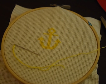 Little Anchor Cross Stitch Pattern/ Knitting Chart