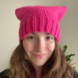 Pink Square Hat