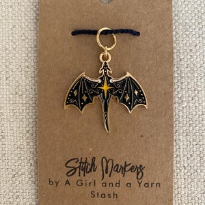 Dragon Flight Stitch Marker/Progress Keeper