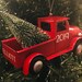 Personalized Truck Ornament, Pickup Truck Ornament, Boys Keepsake Ornament, Custom Ornament, 2019, Year and Name Ornament, Kids Ornament
